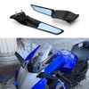 Motorcycle Adjustable Wind Wing Side Mirrors Compatible with YAMAHA YZF