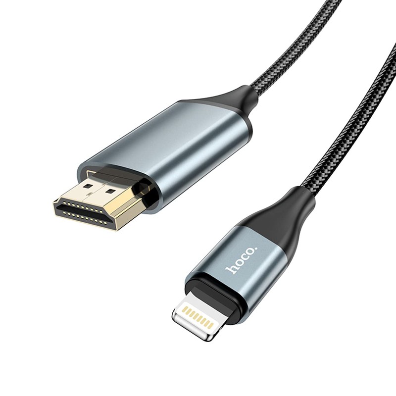 Hoco UA15 Lightning to HDMI 4K Adapter Cable, 2 Metre