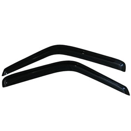 IKON MOTORSPORTS Tape On External Window Visor, Compatible with 1987-1996 Dodge Dakota, Slim Style Acrylic Smoke Tinted 2PCS Sun Rain Shade Guard Wind Vent Air Deflector