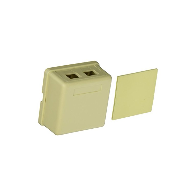 Morris 88256 Surface Mount Box for Keystone Jack, Double Gang,