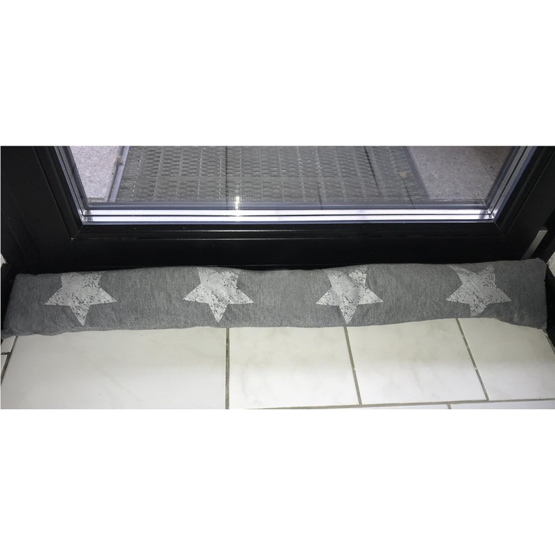 Ventilkappenkönig Draught Excluder Grey Beige - Perfect Fit 90 cm