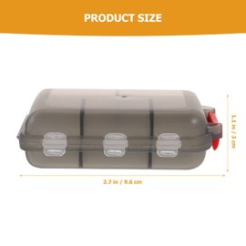 Ultnice Pill Box Travel Oval Pill Box with 10 Removable Compartments Plastic Camping Travel