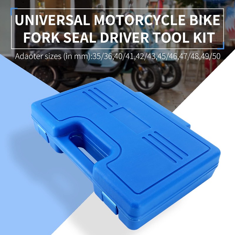 Dokili Universal Motorcycle Bike Fork Seal Driver Tool Kit 14Pcs