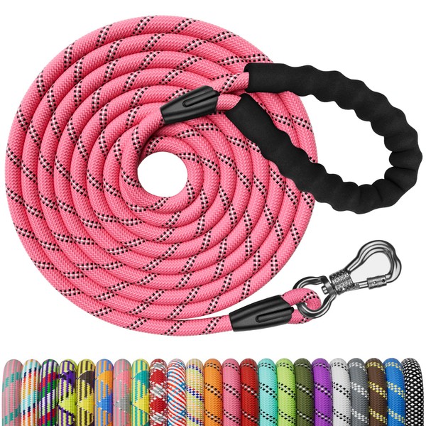 NTR 50FT Long Dog Leash, Rope Dog Leash with Swivel
