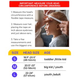 Kids Bike Helmet, Adjustable and Multi-Sport, from Toddler to Youth, 3 Sizes (Purple, Medium:20.5-22inch(52-56cm))