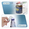 ZIOYANE 3Pcs Manual Can Opener, Silver Stainless Steel Multifunctional Kitchen