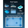 KOKIDO (2025) Rechargeable Handheld Pool Vacuum, Aluminum Pole and 2