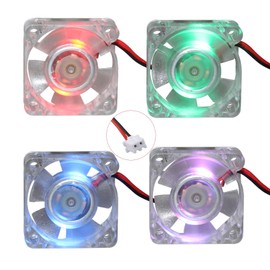 Jopto 4 Pieces 3D Printer Fan DC 5V 3010 Brushless Cooling Fan 30 x 30 x 10 mm Silent 2 Pin Cooling Fan with 28 cm Cable for 3D Printer PC CPU Computer Case Fan Cooler