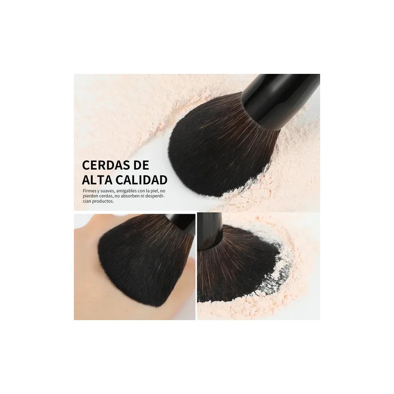 Juego De Brochas De Maquillaje Profesional Docolor, 15 Uds. Color