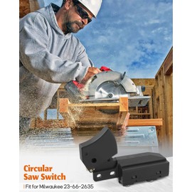 Hulyxayfave 23-66-2635 Switch Fit for Milwaukee M18 Circular Saw 2730-20 2730-21 2731-21 2731-22 2631-20 Circular Saws 2782-20 Metal Cutting Saw, Replacement 23-66-0098 23-66-2635 23-66-5027