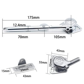 Pneumatic Support Hydraulic Rod, Heavy-Duty Cabinet up and Down Cabinet Door Hydraulic Support Hinge, Arbitrary Stop Support Rod (Pack of 2)