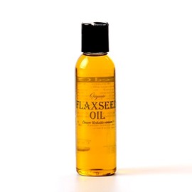 Mystic Moments | Organic Flaxseed (Linseed) Carrier Oil 125ml - Pure & Natural Oil Perfect For Hair, Face, Nails, Aromatherapy, Massage and Oil Dilution Vegan GMO Free