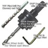 Quick Change Hole Saw Arbor with TCT Pilot Drill for