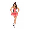 Elegant Moments Women's Miss Mouse 3 pc Costume - S