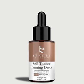 Beauty by Earth Self Tanner Drops - Golden Natural Bronzed Sunless Safe Tanning Glow Made in USA Cruelty Free & Hydrating:_Medium
