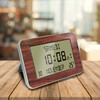FISHTEC Radio-Controlled Alarm Clock - Calendar with Date Day and