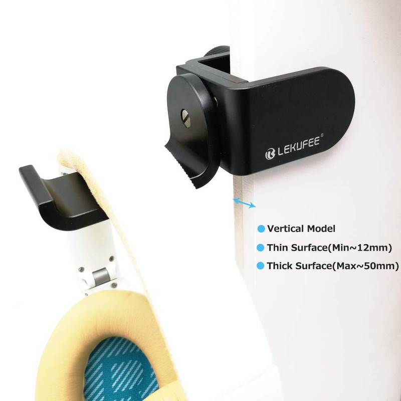 LEKUFEE Aluminum Headphone Stand Headset Holder for PC Gaming Headset