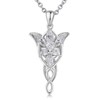 Arwen Evenstar Necklace for Women Cubic Zirconia, Elvish Jewelry for