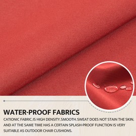 mudilun Outdoor Adirondack Chair Cushion High Weather Resistant Tufted Waterproof Lounge Cushion Anti-Slip Thickened High Back Patio Seat Pads