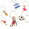 Argentina Wine Charms, Argentinian Gift, Set of 6 Include: Guitar,