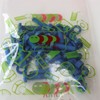 20 x Blue Pan Head Screws Polypropylene (PP) Plastic Nuts
