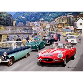 Lynmouth Living | 500 Piece Jigsaw Puzzle | Classic Car Jigsaw | Sustainable Jigsaw Puzzle for Adults | Premium 100% Recycled Board | Great Gift for Adults | Gibsons Games