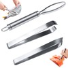 GZLCEU Fish Scaler 304 Stainless Steel Fish Scale Remover, Professional