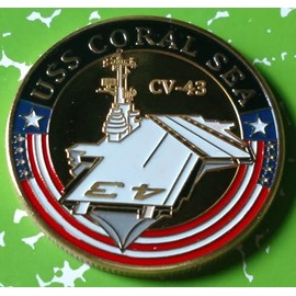 Navy USS Coral Sea CV-43#1132 Military Honor Challenge Coin