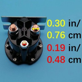 Tuzliufi Starter Solenoid Relay Switch Compatible with 634-1251-012 634-1251-212 FSS0064 2 SA4014-122 12V DC Contactor Copper Contact Plastic Case Max 150A-200A 3 Terminals New Z430