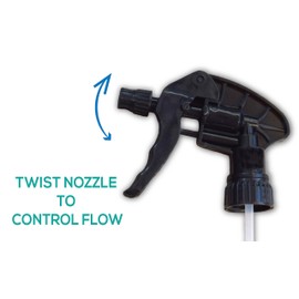 Hydrogen Peroxide Spray Bottles - UV Light Blocking - Opaque Black Spray Large - Cleaning & Plant Solutions - Chemical Resistant - Extra Large 32 oz - Leak Resistant - Car Detailing - Janitorial