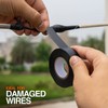 WINSOME Black Electrical Tape Waterproof Heat Resistant Tape 20m x