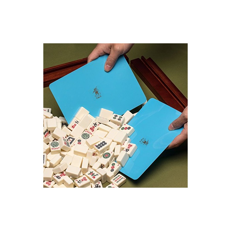 Yellow Mountain Imports Mahjong Tile Mixer (Shuffler) - Blue -