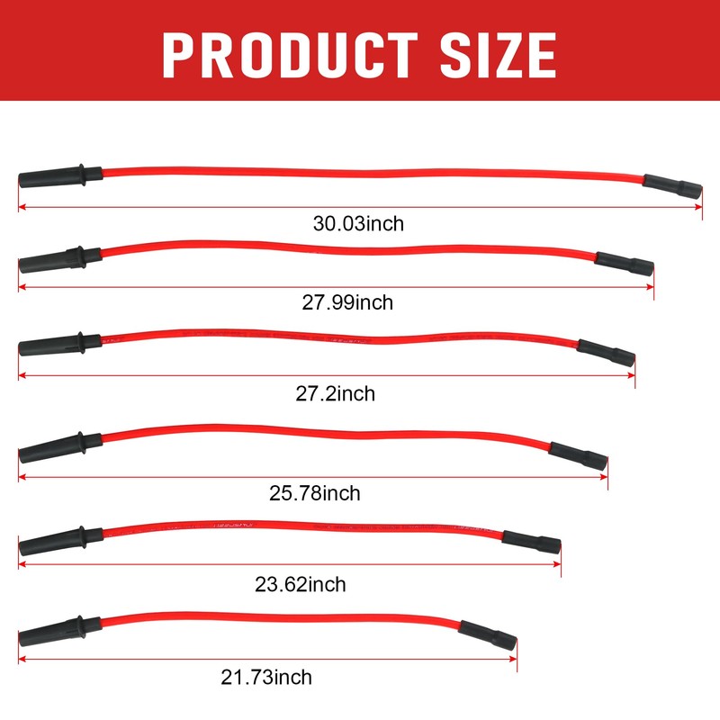 Spark Plug Wire 10.2mm Replacement for Dodge Grand Caravan Replacement
