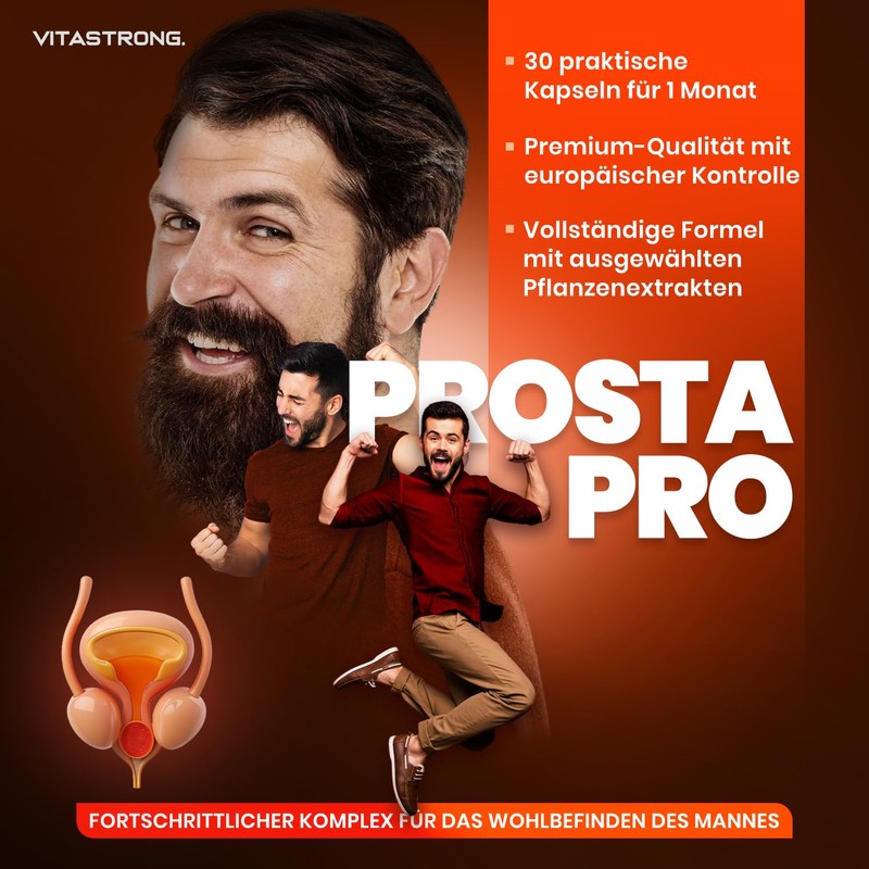 Vitastrong ProstaPro with Serenoa Repens 45% Pumpkin 1 Capsule Daily