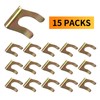 1 Pack 15 Pcs Brake Line Clips U-Shaped Metal Brake