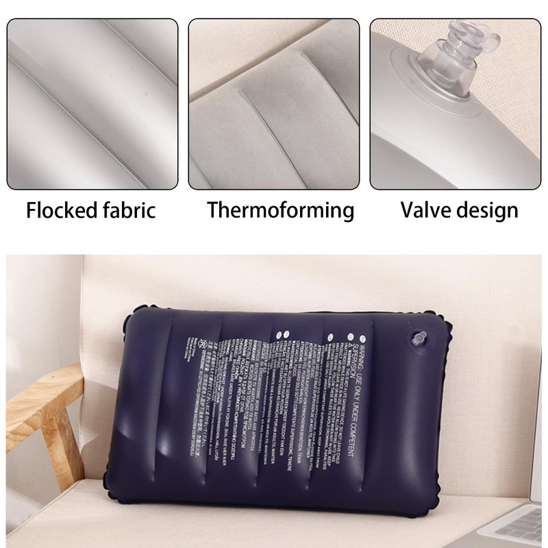 Anseom 4 Pcs Inflatable Pillows for Camping and Travel Ultralight