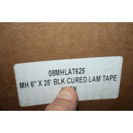 MH 6" x 25' Black Cured Laminated Tape 08MHLAT625 EPDM Cover Tape Aquascape