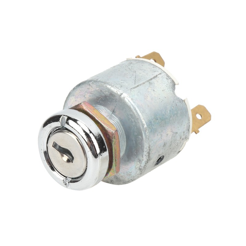 Universal Ignition Switch Lock Cylinder with Keys Aluminum Alloy Replacement