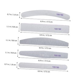 Baluue 20pcs Nail Buffer Blocks and Polishing Files for Manicure Multi-shape Nail Art Tools for Natural and Lightweight Sponge Material Manicure Supplies