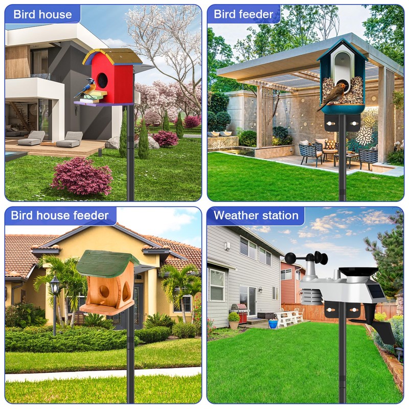 80 Inch Adjustable Bird Feeder Pole,Bird House Pole Suitable for