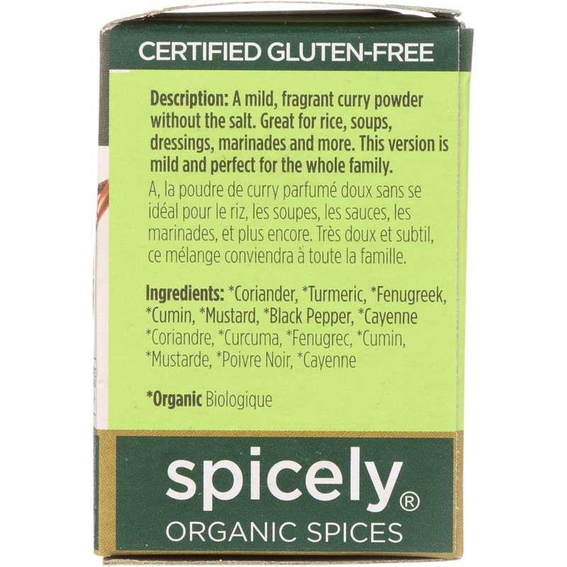 Spicely, Curry Powder Organic, 0.45 Ounce