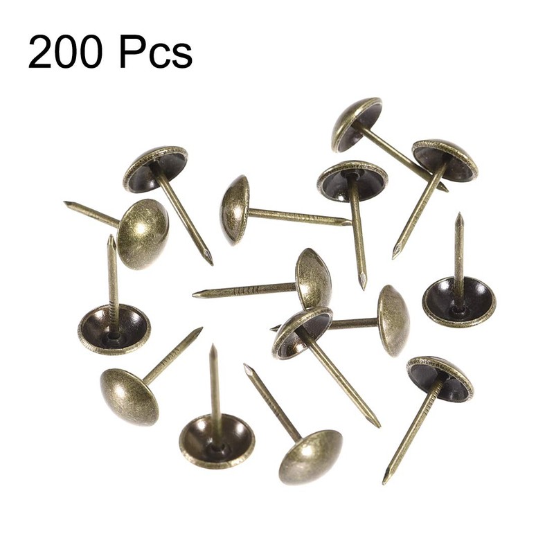 sourcing map Upholstery Nails Tacks 11mm Dia 20mm Height Round