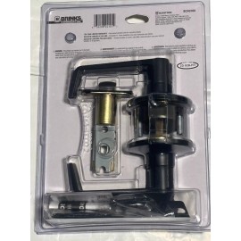 BRINKS COMMERCIAL Lever Matte Black Bed / Bath Privacy Door Handle