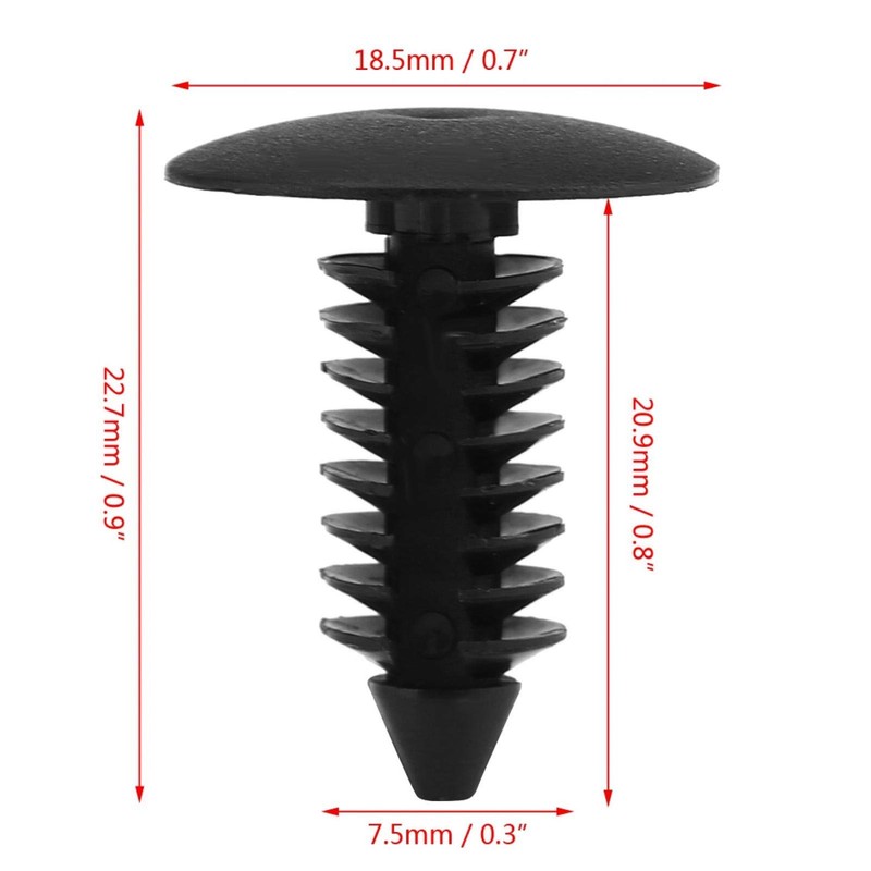 Rivet Clips 100Pcs Plastic Nylon Rivets Fixed Tree Rivet Furniture