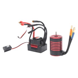 3650 4500KV Brushless Motor with 60A Electric Speed Controller Set for 1/10 RC Car