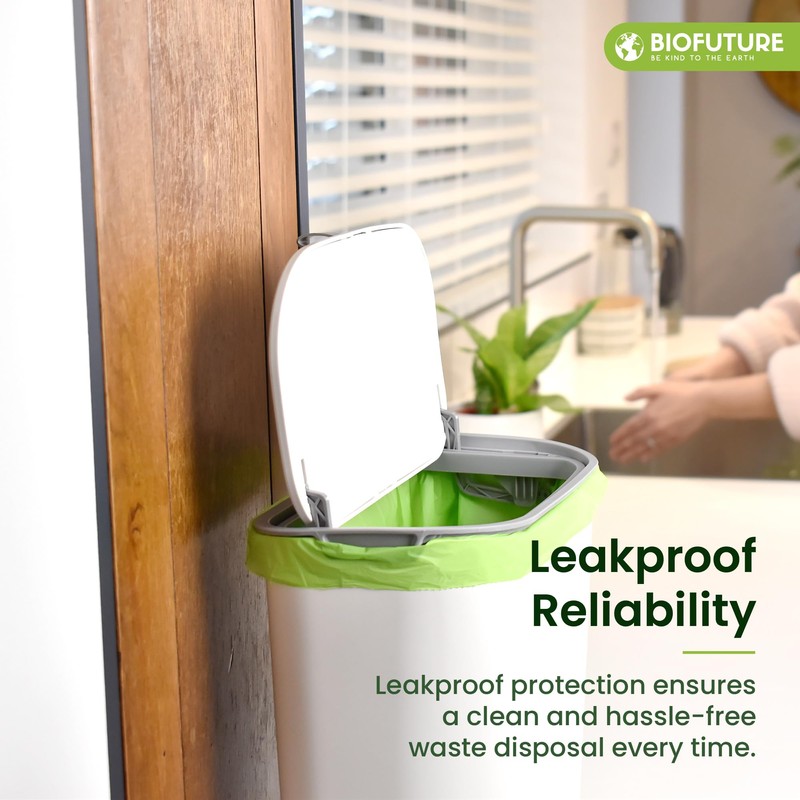 Biofuture Eco-Friendly Biodegradable 10 Litre Bin Liner - EN13432 Certified