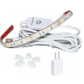 Sewing Machine Light Strip | 12" USB LED Light Strip, Clean White Lights for Brother, Janome, Babylock, Pfaff | Dimmable, 98" Power Cord, and Clips Included