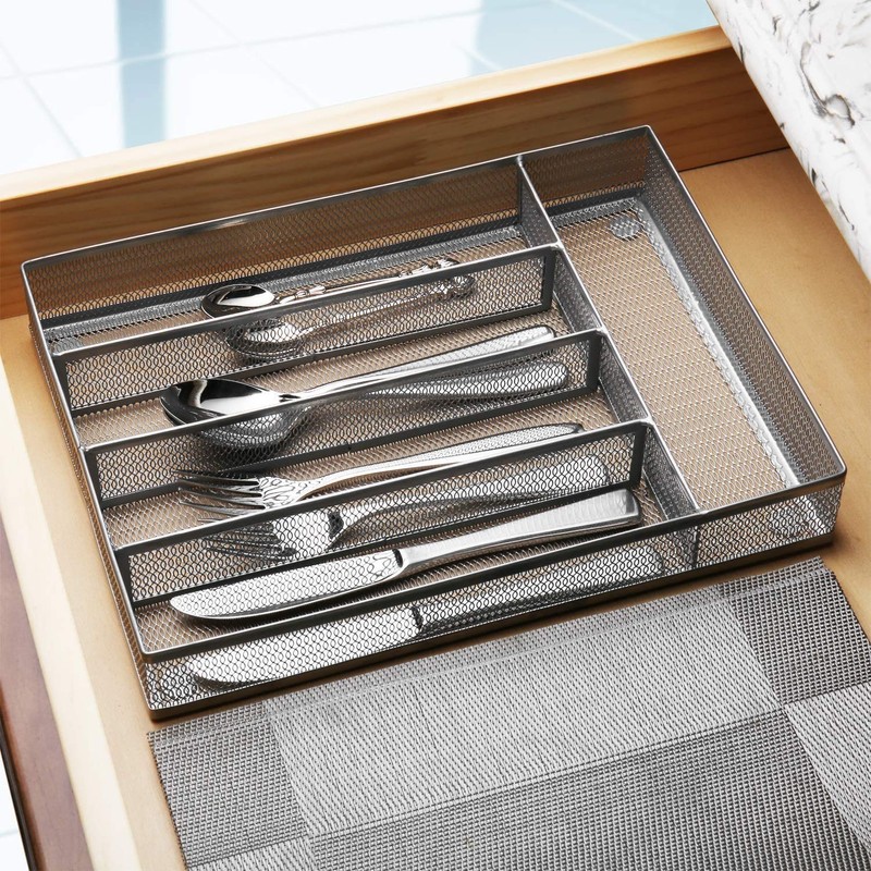 JANE EYRE Drawer Organizer, Cutlery Tray Silverware Flatware Storage Divider