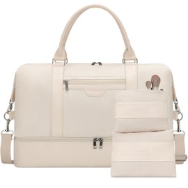 Oeihuivt weekender bags for women weekend travel bag weekender bag canvas travel bag overnight travel bag Travel bag with shoe compartment suitable for various travels (3-piece set)