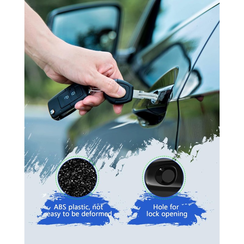 LUJUNTEC Exterior Door Handle Covers Compatible with 2016-2022 for Toyota